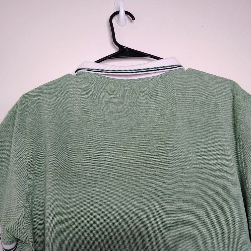 Porto Sur Mens Collared Classic Green Polo Shirt Sz M Cotton Blend - Picture 8 of 10